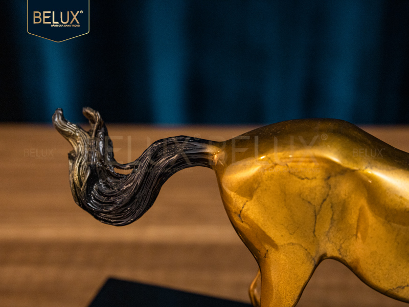 Tượng ngựa bằng đồng decor cao 20cm